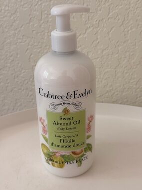 Crabtree & Evelyn Sweet Almond Oil Body Lotion 500ml Jumbo Size New